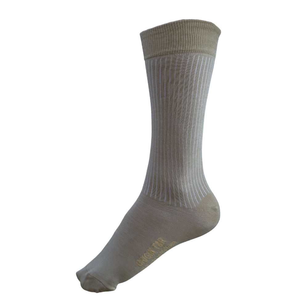 Chaussettes Haute en fil d'Ecosse à côtes