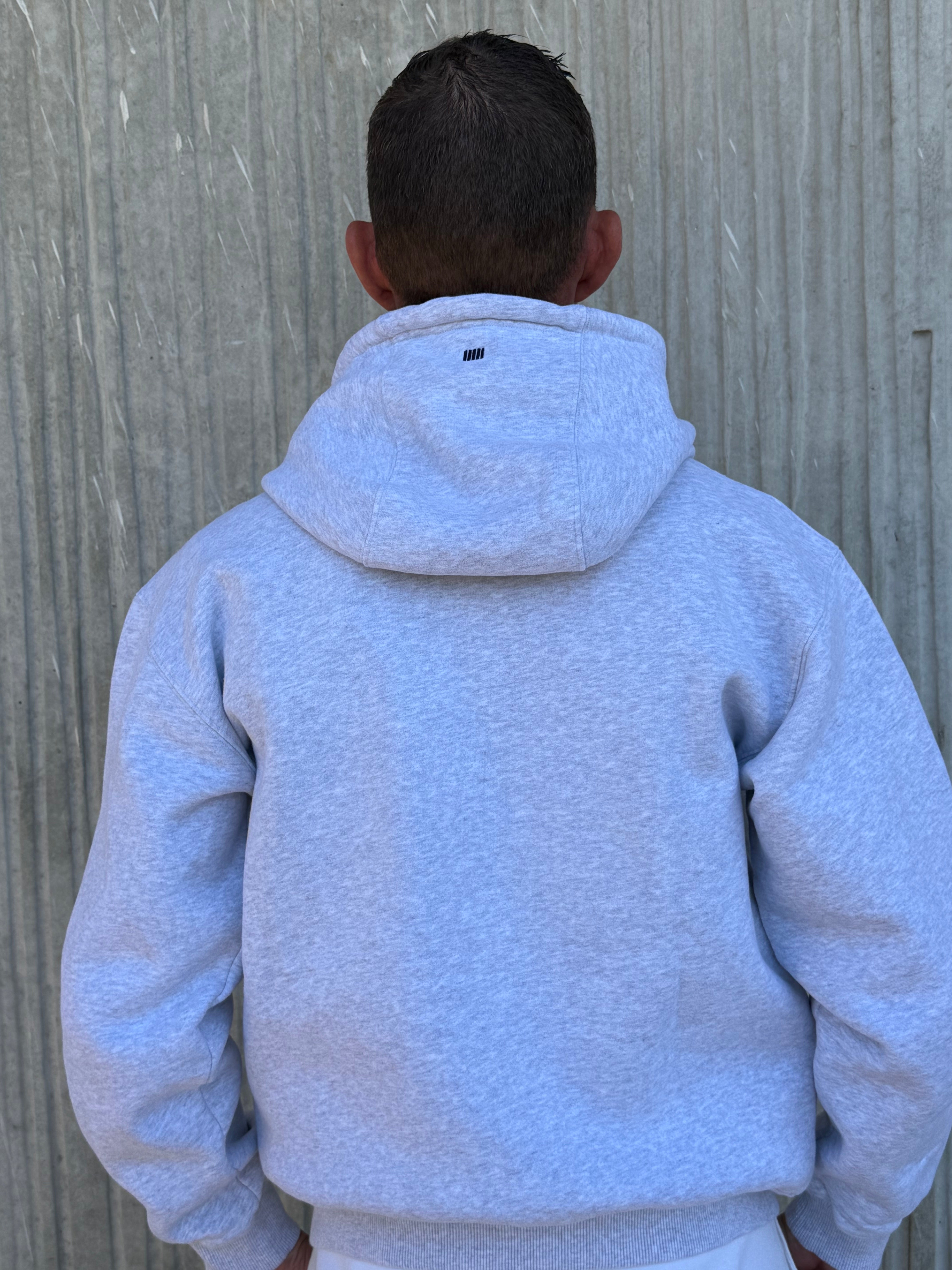 Full zip hood double zip