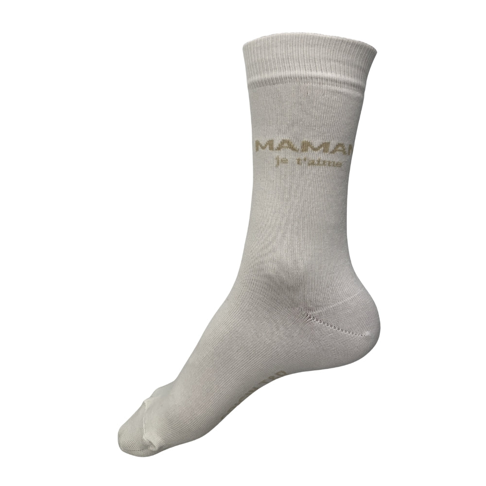 Chaussettes Fantaisie Famille Blanc