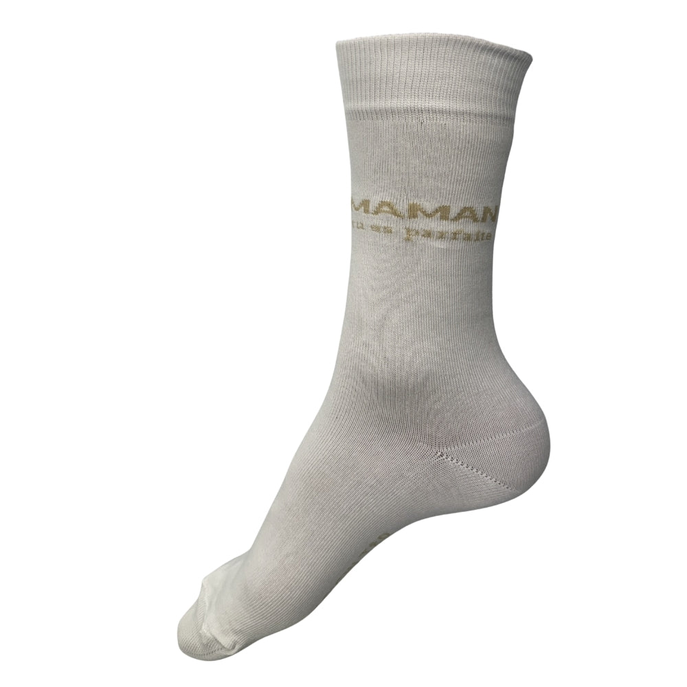 Chaussettes Fantaisie Famille Blanc