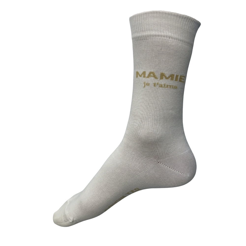 Chaussettes Fantaisie Famille Blanc