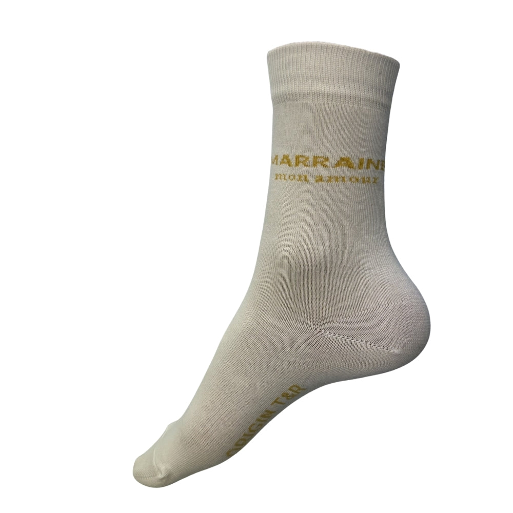 Chaussettes Fantaisie Famille Blanc