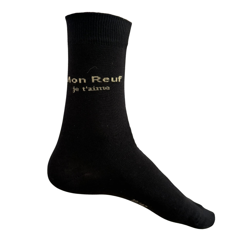Chaussettes Fantaisie Famille Noir