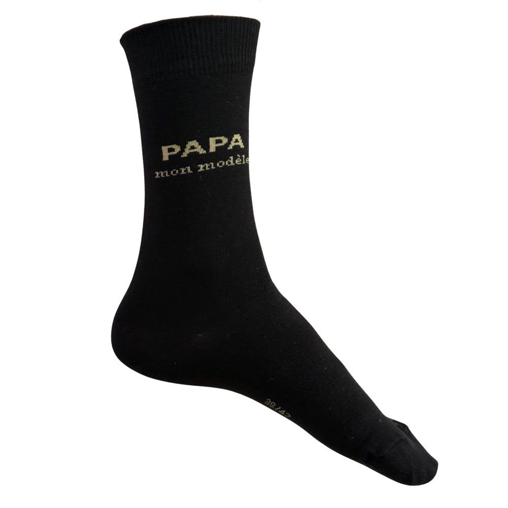 Chaussettes Fantaisie Famille Noir