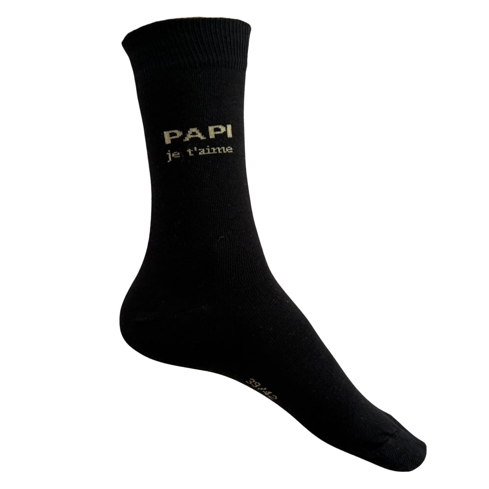 Chaussettes Fantaisie Famille Noir
