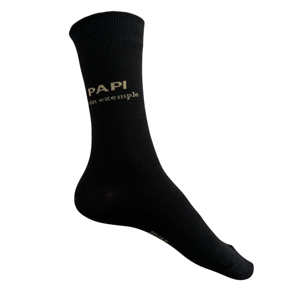 Chaussettes Fantaisie Famille Noir