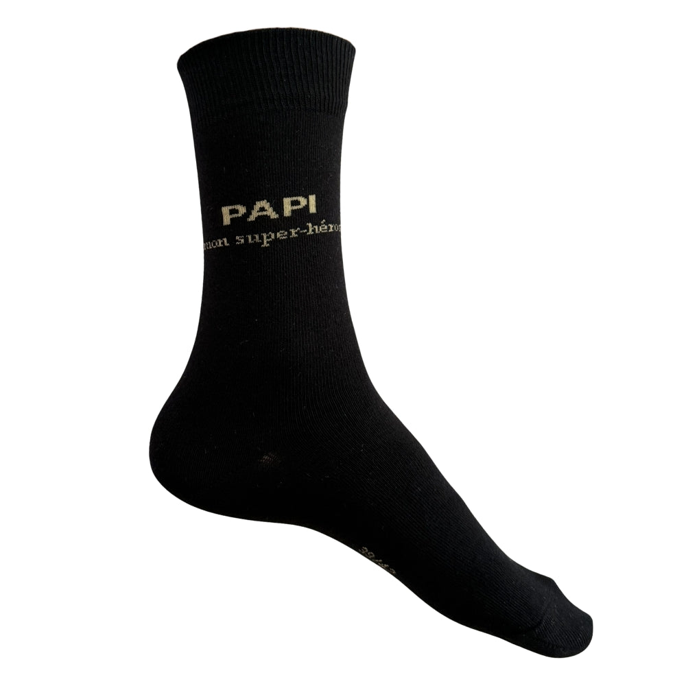 Chaussettes Fantaisie Famille Noir
