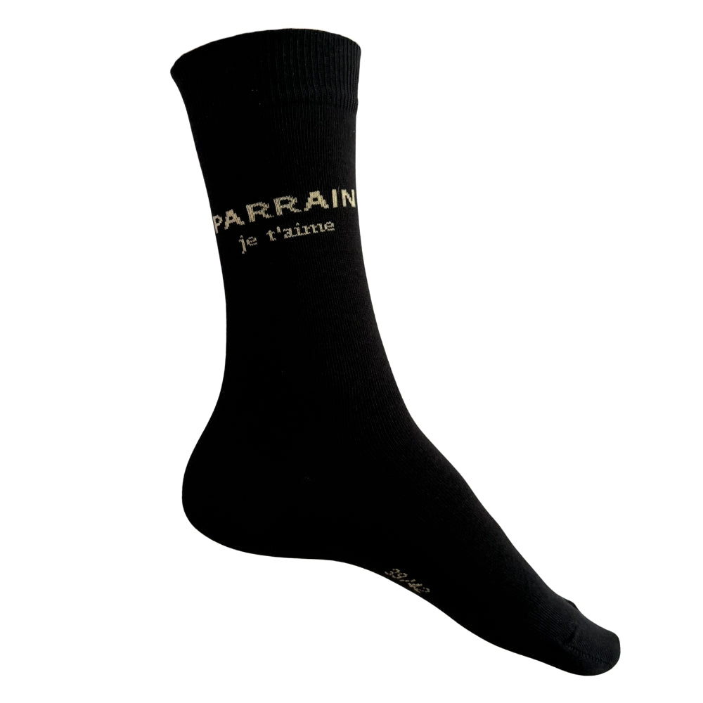 Chaussettes Fantaisie Famille Noir