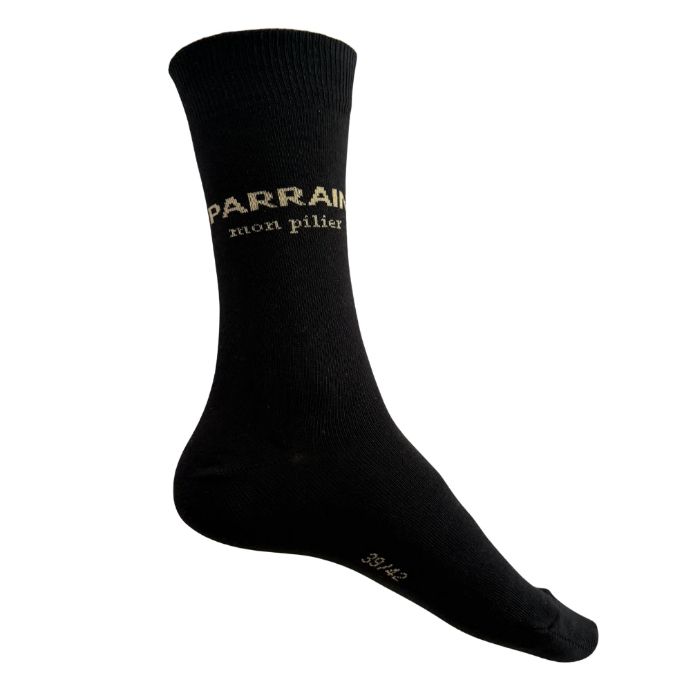 Chaussettes Fantaisie Famille Noir