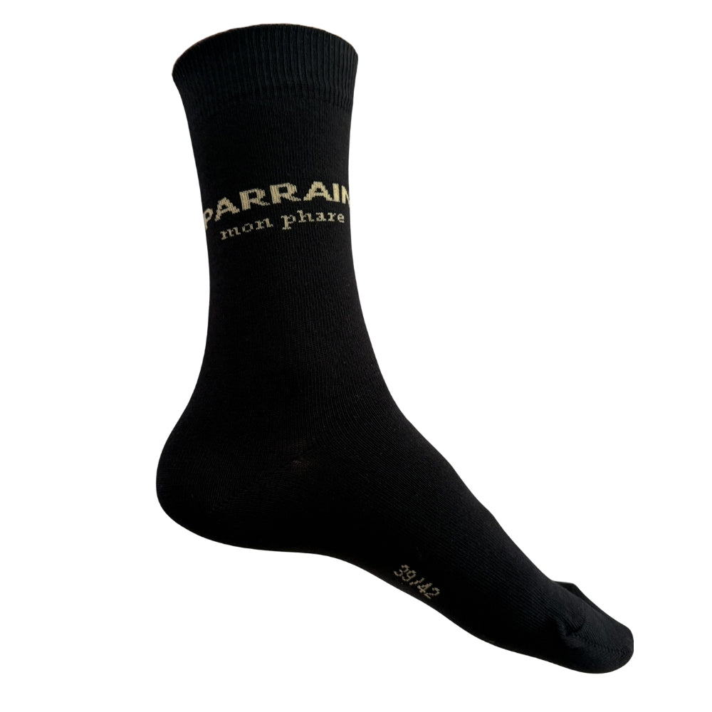 Chaussettes Fantaisie Famille Noir