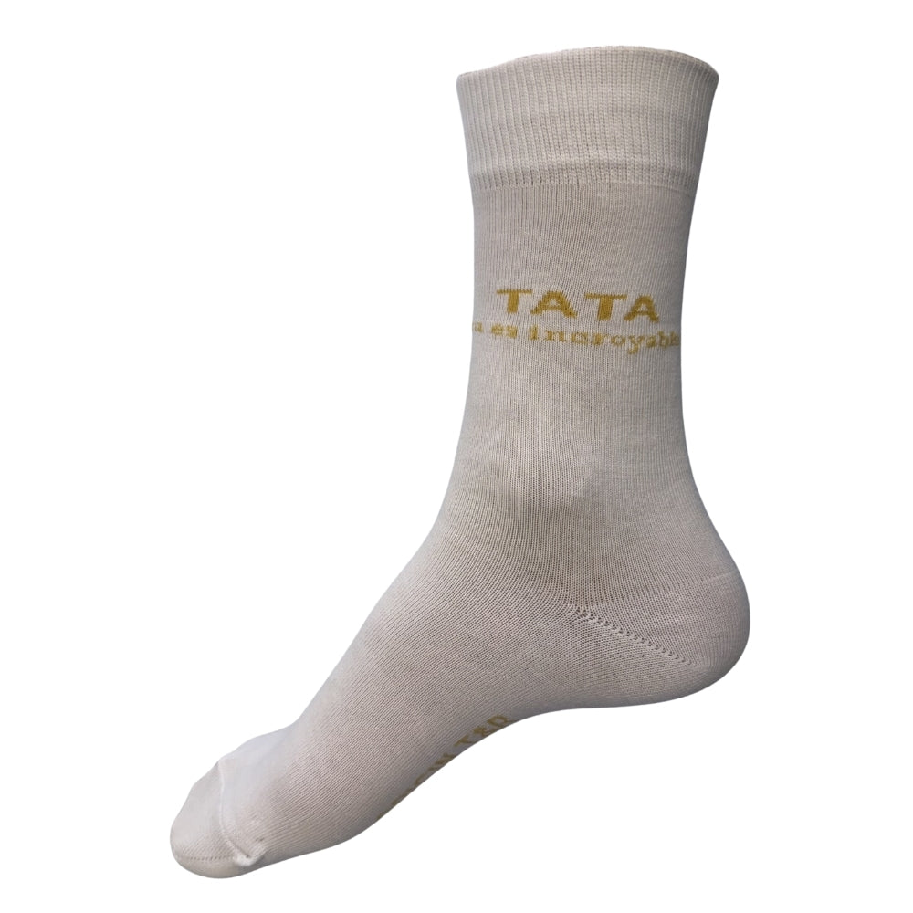 Chaussettes Fantaisie Famille Blanc