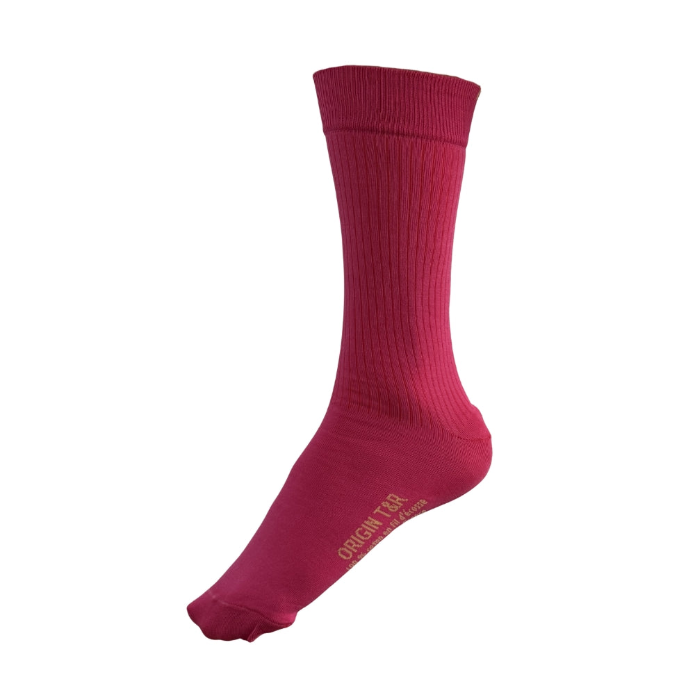 Chaussettes Haute en fil d'Ecosse à côtes