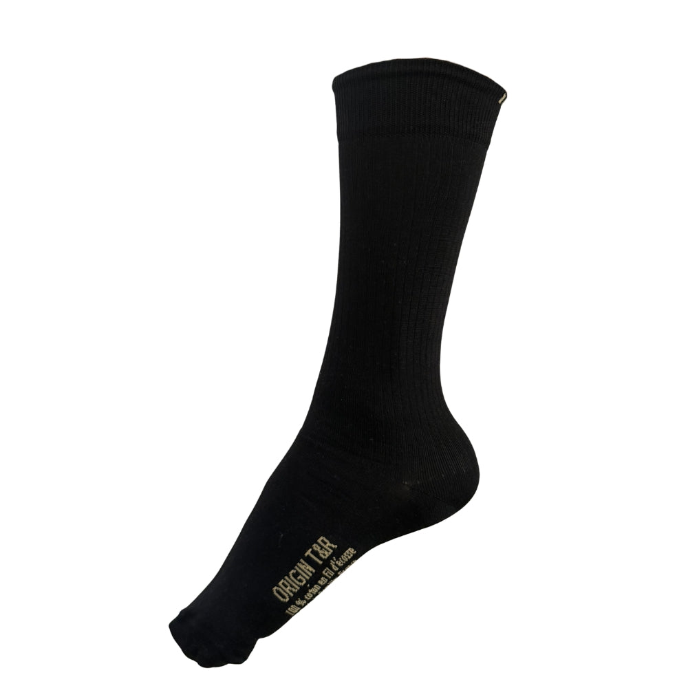 Chaussettes Haute en fil d'Ecosse à côtes