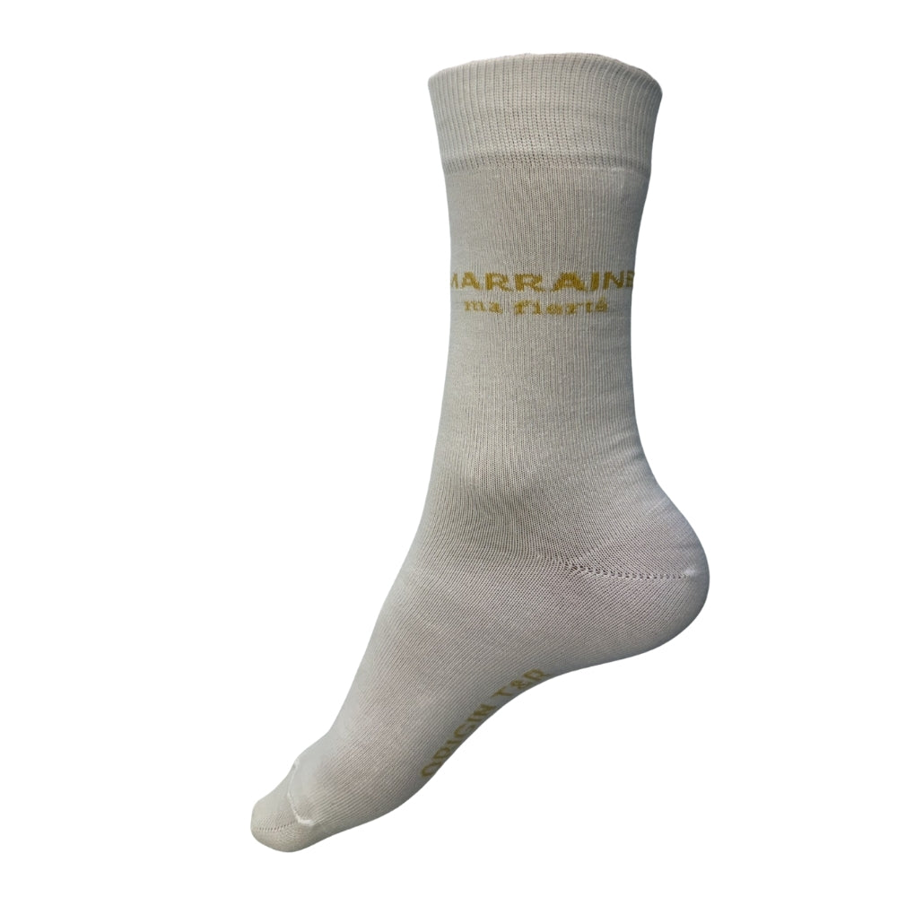 Chaussettes Fantaisie Famille Blanc
