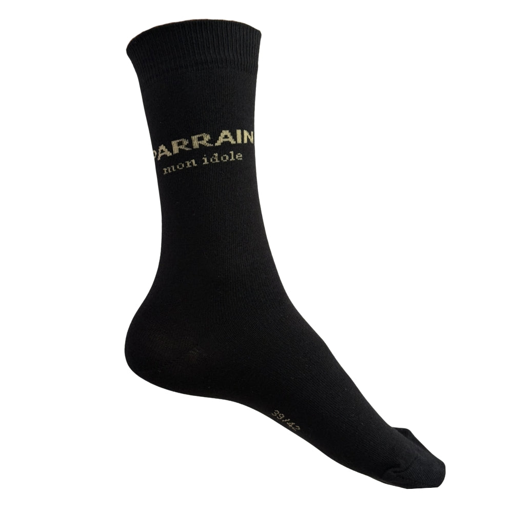 Chaussettes Fantaisie Famille Noir