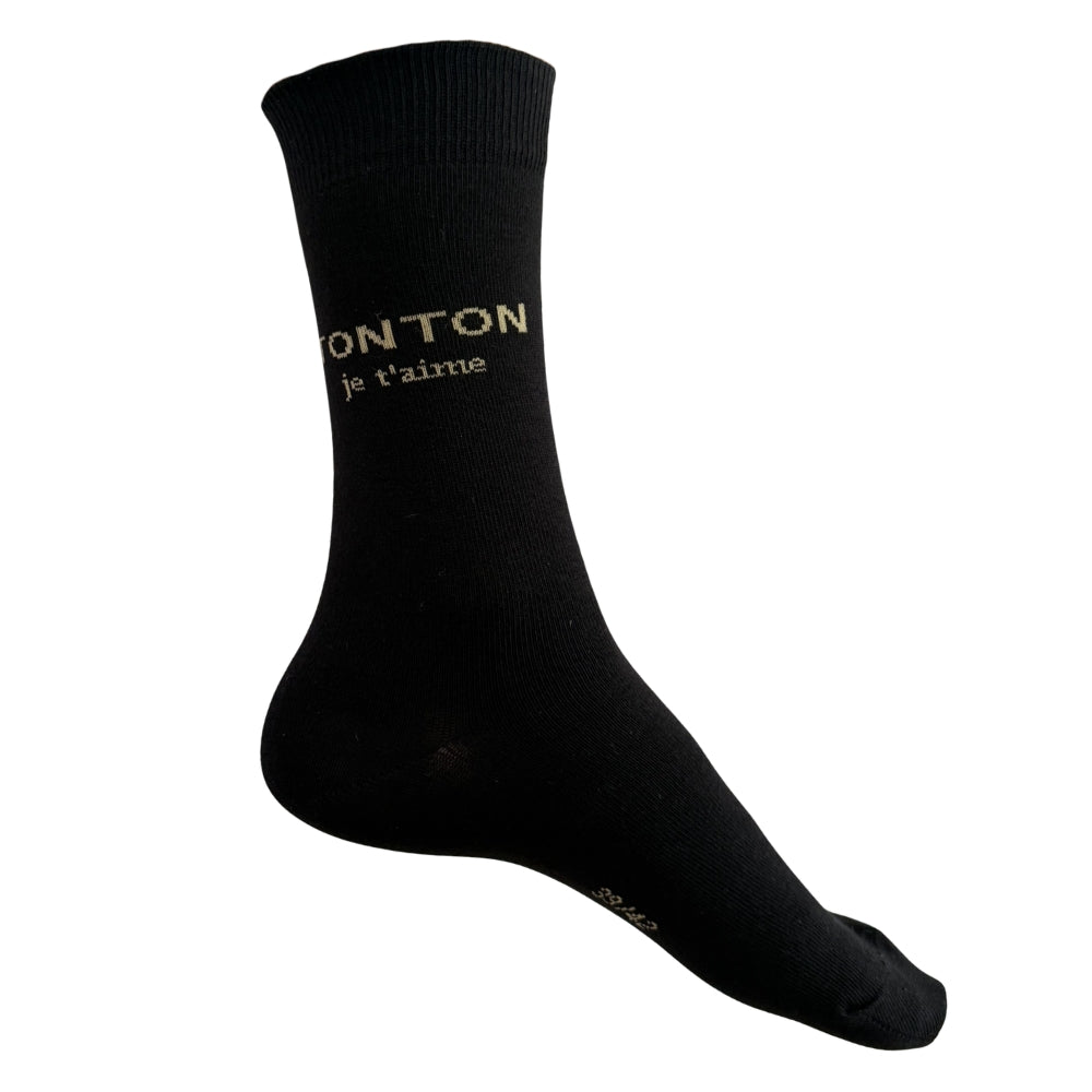 Chaussettes Fantaisie Famille Noir
