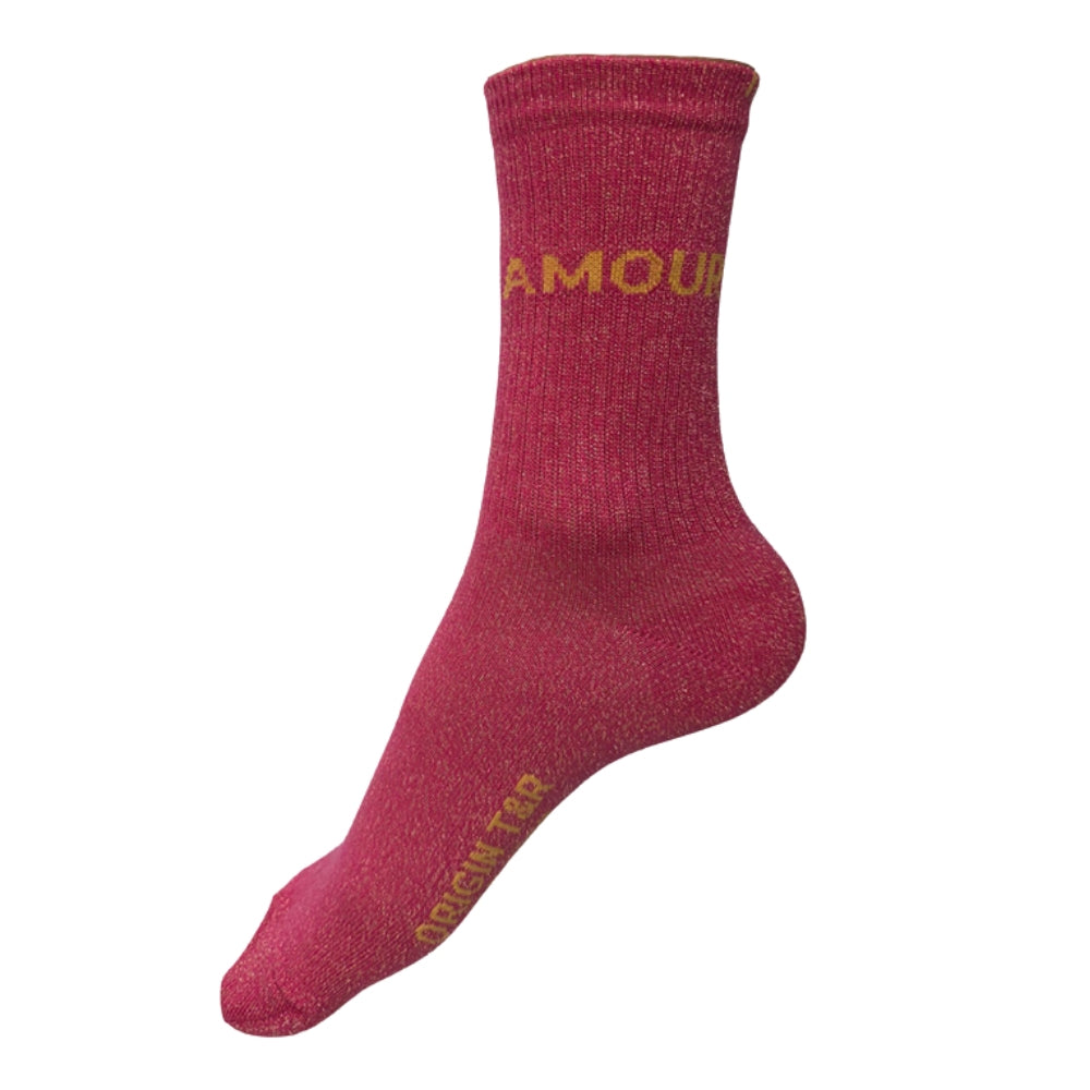 Chaussettes Haute à Paillettes Amour